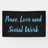 平和と愛と社会事業 横断幕 (横)