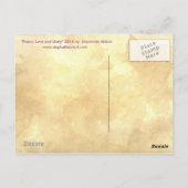 平和と愛と統一のはがき ポストカード (裏面)