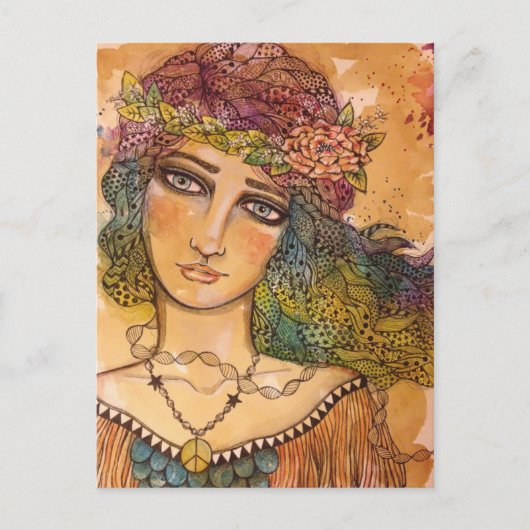 平和と愛と統一のはがき ポストカード (正面)