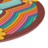 平和と愛と虹の雰囲気 カッティングボード (角)