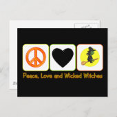 平和と愛と邪悪な魔女 ポストカード (正面/裏面)