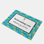 平和と愛に満ちた心で迎え入れる ドアマット (アングル)