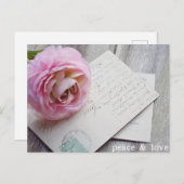 平和と愛のはがき、素晴らしいはがき ポストカード (正面/裏面)