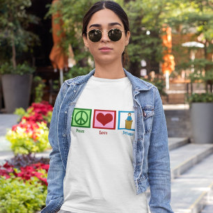 平和と愛のディベートチーム女子 Tシャツ