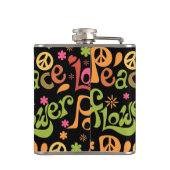 平和と愛のパターン フラスク (裏面)