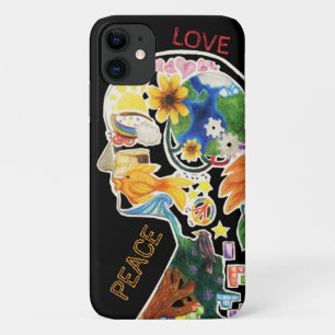『平和と愛のヒッピー』 iPhone 11 ケース