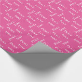 平和と愛のピンクの包装紙 ラッピングペーパー (角)