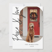 平和と愛のミニマモダンリストカード シーズンカード (正面)