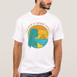 平和と愛のヴィベス Tシャツ