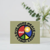 平和と愛の一体性を願う ポストカード (スタンド正面)