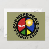 平和と愛の一体性を願う ポストカード (正面/裏面)