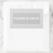 平和と愛の休日のシール 長方形シール (バッグ)