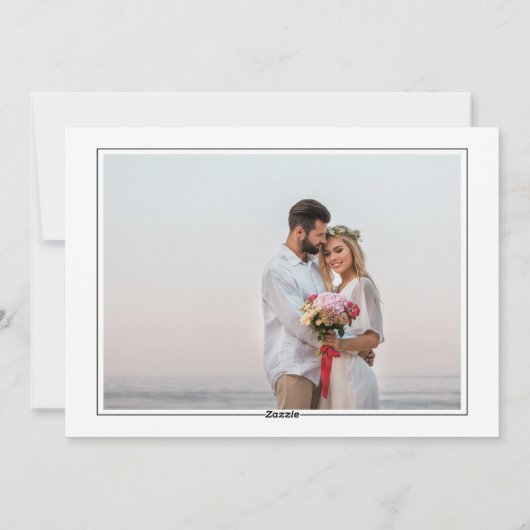 平和と愛の初めてのクリスマスMr.Mr.And Mrs.Photo シーズンカード (裏面)