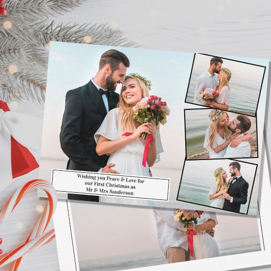 平和と愛の初めてのクリスマスMr.Mr.And Mrs.Photo シーズンカード