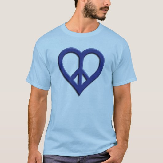 平和と愛の基本Tシャツ Tシャツ (正面)