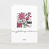 平和と愛の希望と花 カード (裏面)