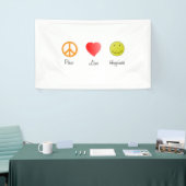 平和と愛の幸せ 横断幕 (トレードショー)