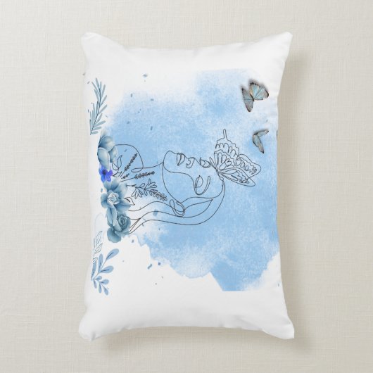 平和と愛の枕 アクセントクッション (正面(垂直))