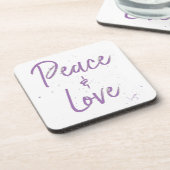 平和と愛の紫 コースター (左側)