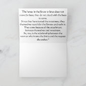 平和と愛の聖なる花 シーズンカード (内部)