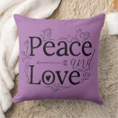 平和と愛の装飾用クッション クッション (ブランケット)