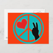 平和と愛の象徴 ポストカード (正面/裏面)