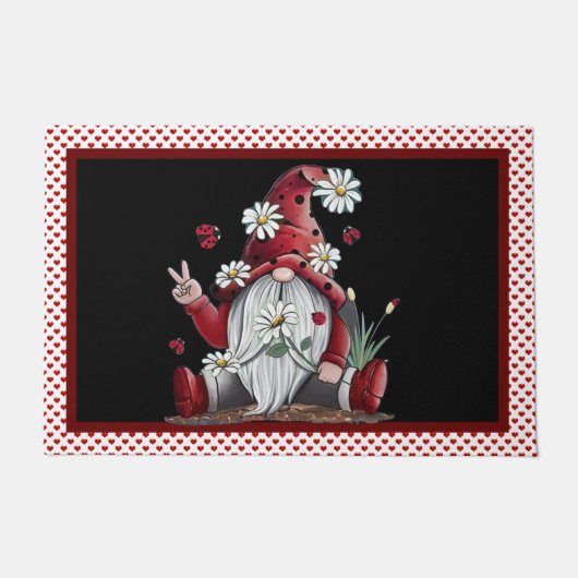 平和と愛はここに住む ドアマット (正面)