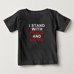 平和と愛を支持するよ Tシャツ