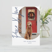 平和と愛ミニマルモダンリストカード海軍 シーズンカード (スタンド正面)