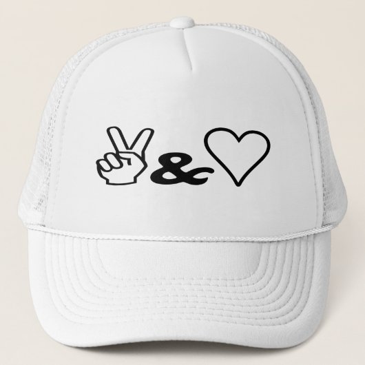 平和と愛 キャップ (正面)