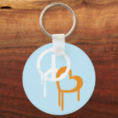 平和と愛 キーホルダー (正面)