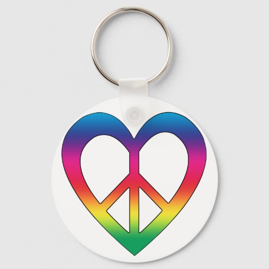 平和と愛 キーホルダー (正面)