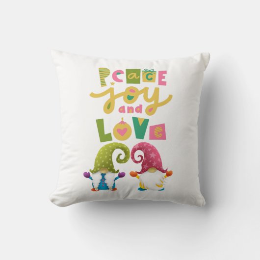 平和と愛 クッション (正面)