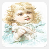 平和と愛 スクエアシール (正面)