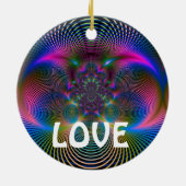 平和と愛 セラミックオーナメント (裏面)