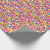 平和と愛、ヒッピー·ラッピング·紙 ラッピングペーパー (角)