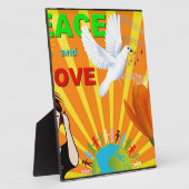 平和と愛 フォトプラーク (側面)