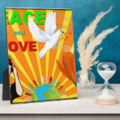 平和と愛 フォトプラーク (側面)