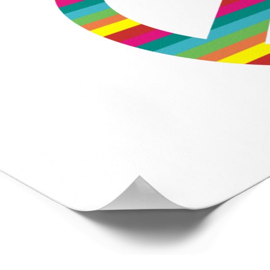 平和と愛！ ポスター (角)