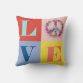 平和と愛 |ポップ・アートの | |モダン | クッション (裏面)