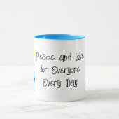 平和と愛 マグカップ (中央)
