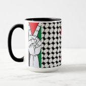 平和と愛 マグカップ (左)