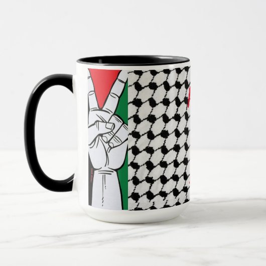 平和と愛 マグカップ (左)