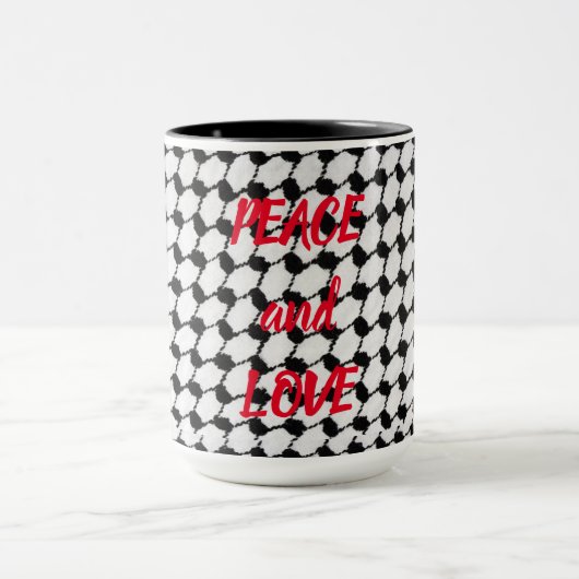 平和と愛 マグカップ (中央)