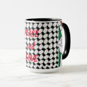 平和と愛 マグカップ (正面右)