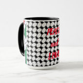 平和と愛 マグカップ (正面左)