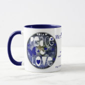 平和と愛 – マグカップ (左)