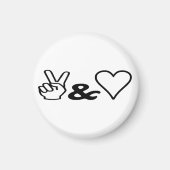 平和と愛 マグネット (正面)