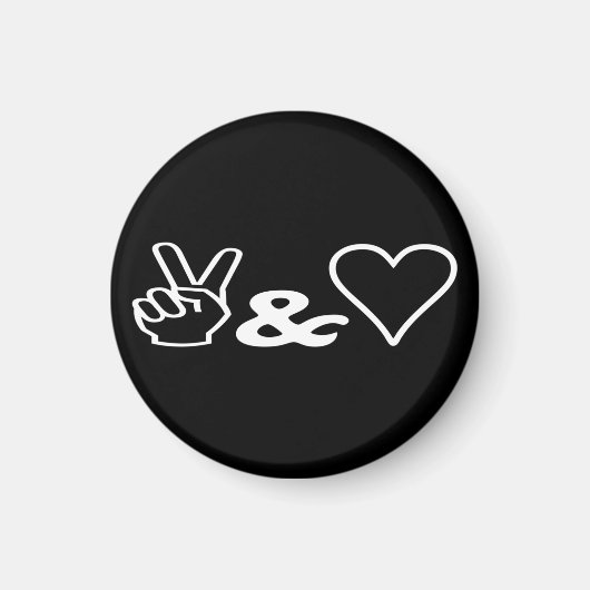 平和と愛 マグネット (正面)