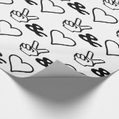 平和と愛 ラッピングペーパー (角)